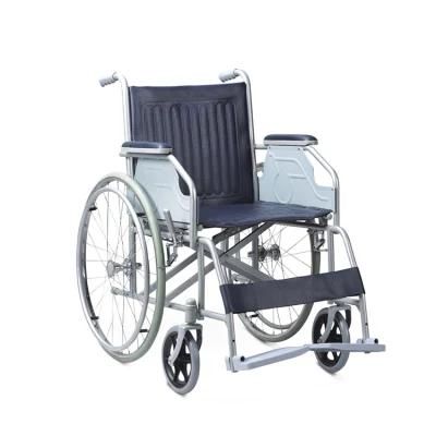 High Quality Adults Steel Foldable Lightweight Wheelchair with PU Wheels