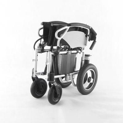 Topmedi Electric Aluminum Wheelchair Folding Lightweight Wheelchair Tew129