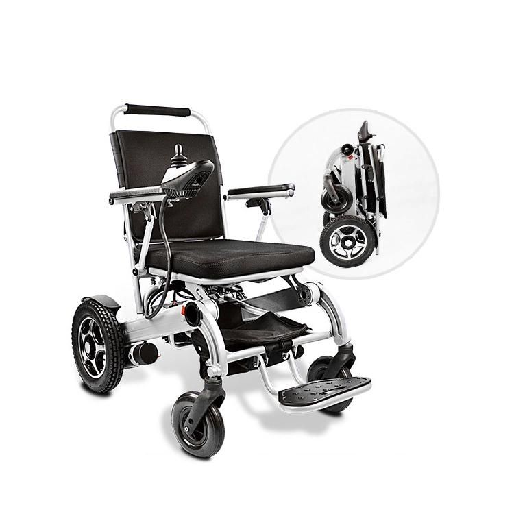 Health Care Supplies Folding Lightweight Electric Wheelchair for Disabled