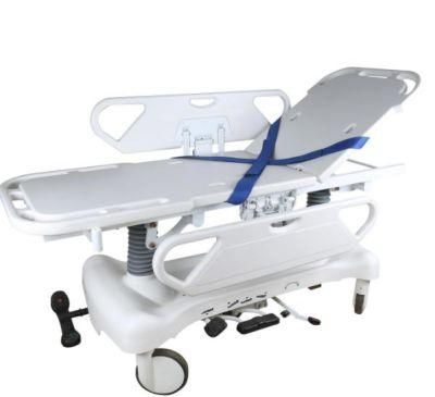 Medical Hydraulic Emergency Hospital Furniture PP Patient Transfer Trolley Stretcher