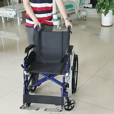 High Quality Portable Folding Hand Push Adult Disabled Elderly Manual Portable Wheelchair for Sale Price
