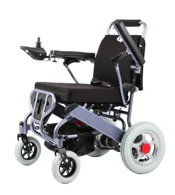 Light Weight Foldable Electric Wheelchair Lithium Battery with Electromagnetic Brake Model Tew007D