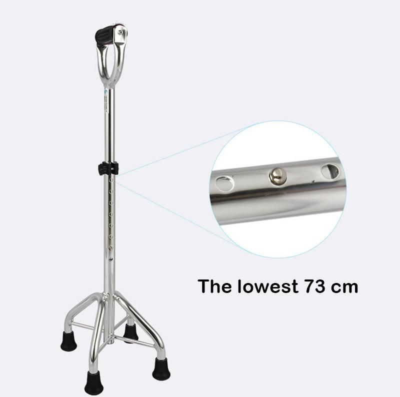Adjustable High Quality Walking Stick for The Elderly Auxiliary Walk Four-Legged Non-Slip Crutches