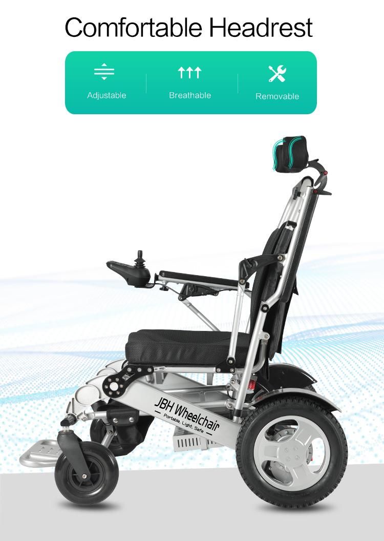 12 Inch Big Wheels Folding Electric Power Wheelchair with Lithium Battery