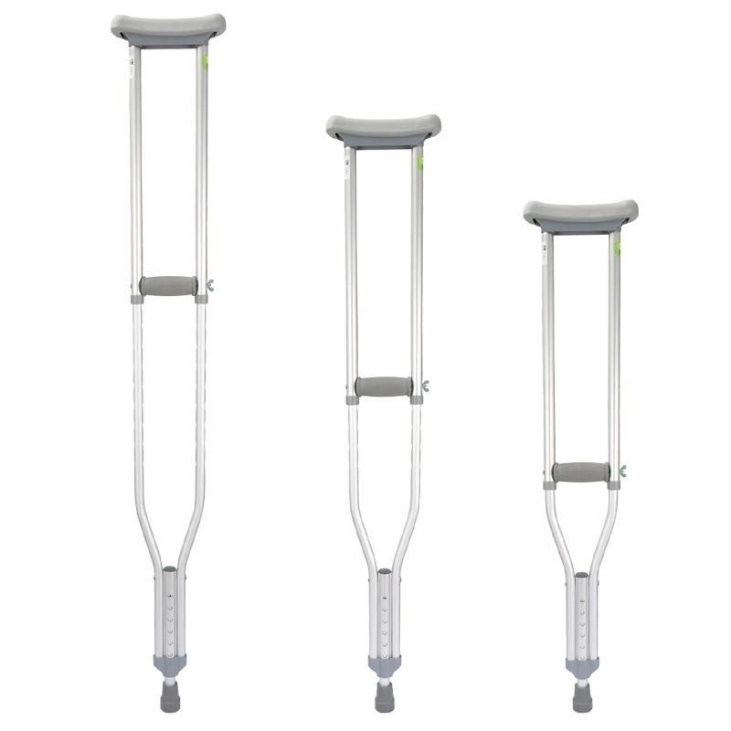 Foldable Stainless Steel Medical Cane Aluminum Adult Crutches Type