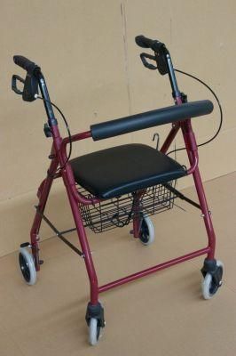 Hot Sale CE, ISO, Electric Standard Packing Wheelchair Sport Rollstuhl Aluminum Rollator