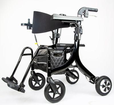 Folding Electric Rollator Walker Outdoor Shopping Cart Wheelchair The967L