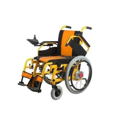Folding Electric Power Wheelchair with Lithium Battery High End Attendant Control Electrical