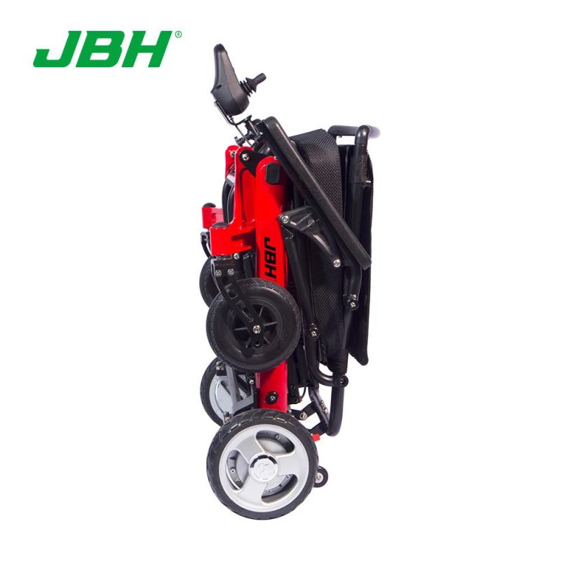 Jbh D23 Aluminum Brushless Motor Portable Folding Electric Power Wheelchair with Lithium Battery for Disabled People