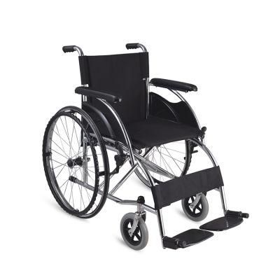 Orthopedic Lightweight Steel Foldable Manual Wheelchair for Disabled People