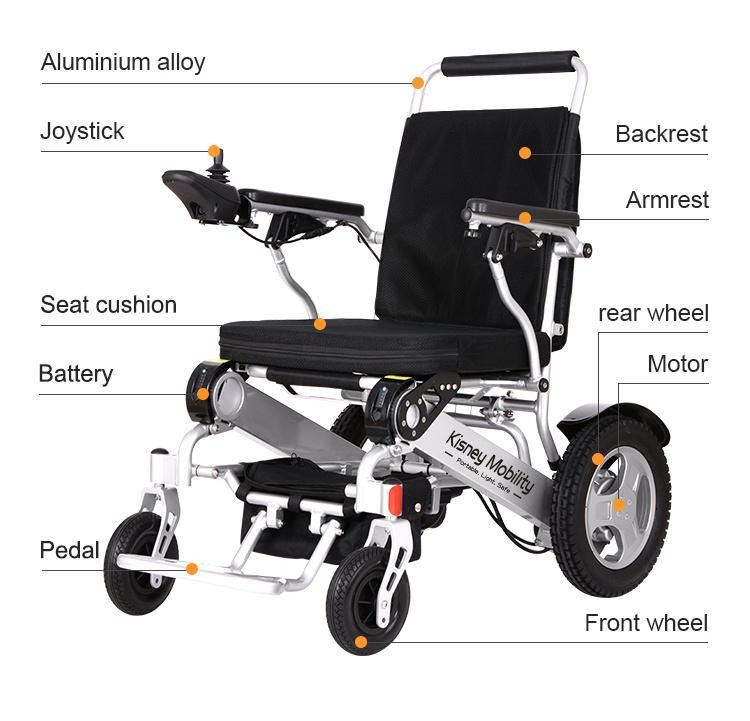 New Design Intelligent Smart Lightweight Electric Wheelchair for Adult