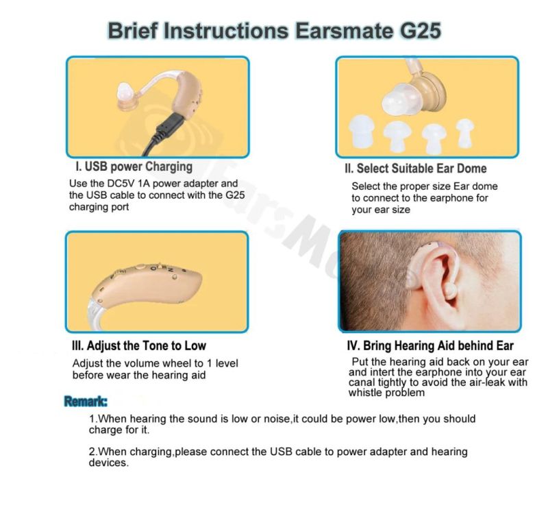 Best Price Earsmate Hearing Aid with Rechargeable Batteries 2021