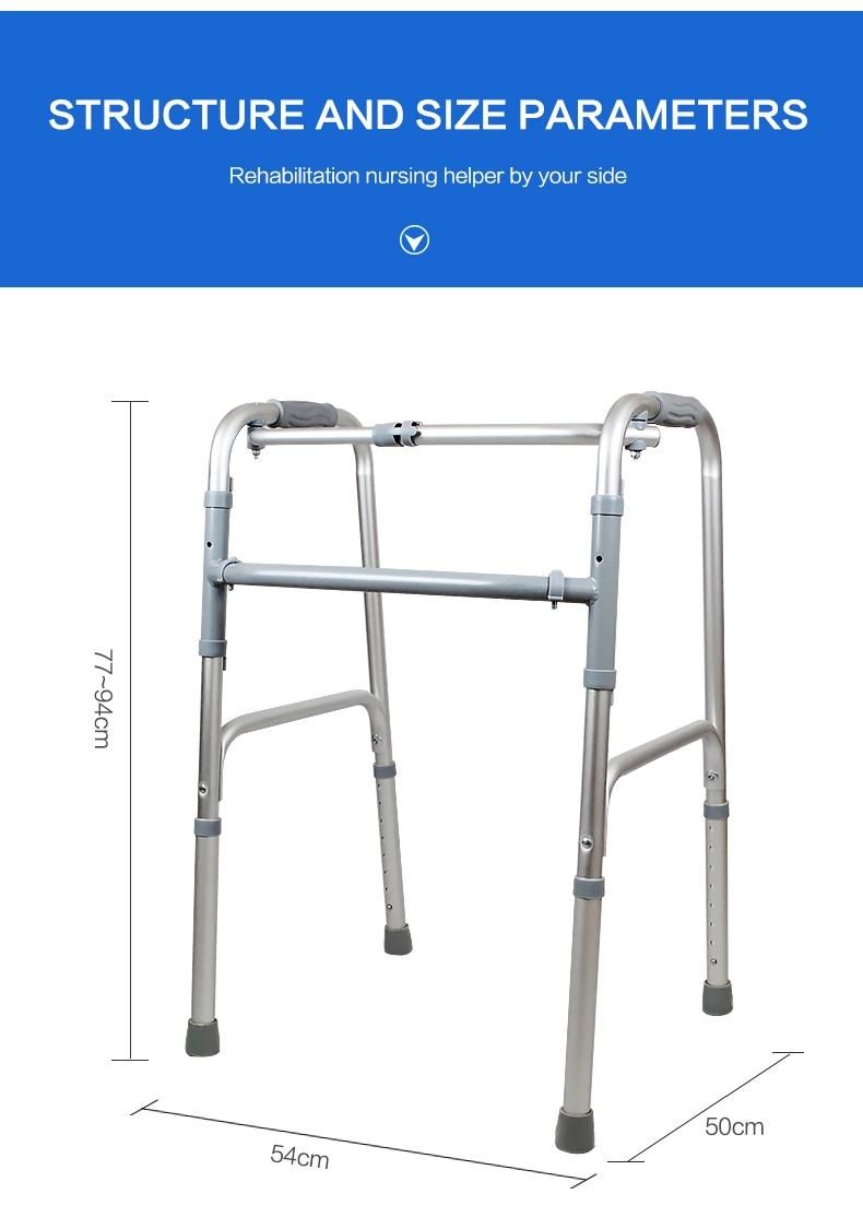 Hanqi Hq213L High Quality Folding Walker for Patient