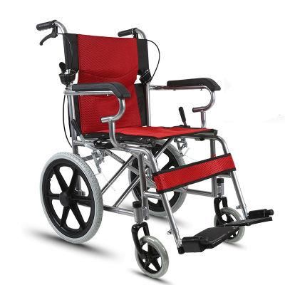 Ghmed Standard Package China Wheel Chair Commode Folding Wheelchair with RoHS Low Price