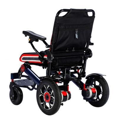 Aluminum Handicapped Portable Power Wheelchair Light Weight Foldable Disabled Electric Wheelchair
