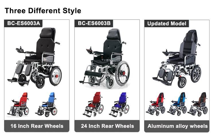 New Ghmed Customized Carton China Electric Scooter Disabled Mobility Aluminum Folding Wheelchair