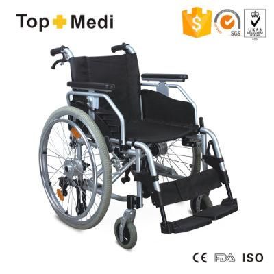 China Aluminium Light Weight Non Electric Foldable Manual Wheelchair