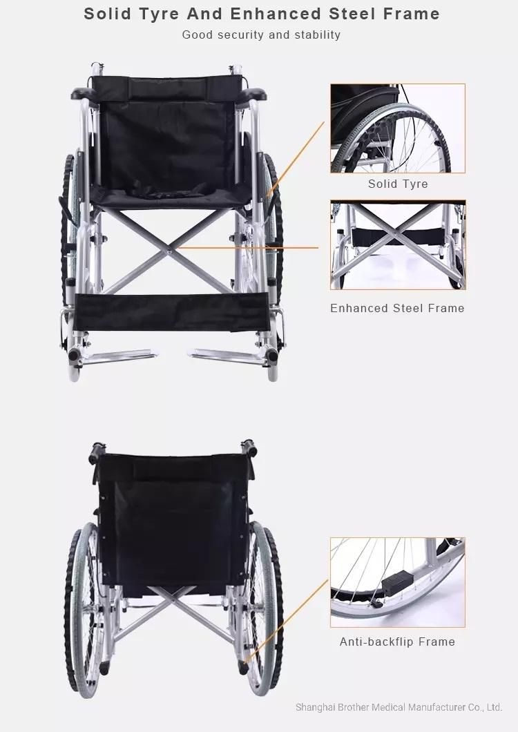 Silla Ruedas Hand Bike Wheelchair Foldable Aluminum Manual Light Weight Wheelchair