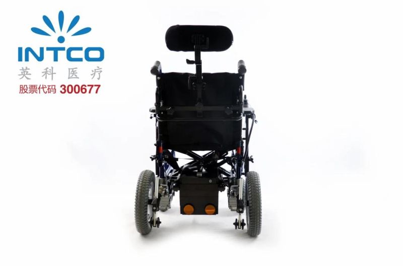 Medical Product Aluminum Foldable/Reclining Multifunction Power Wheelchair with Headrest