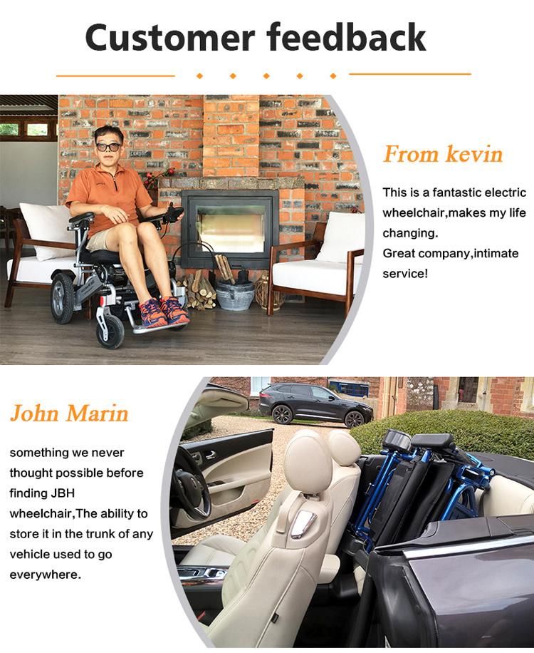 Aluminum Folding Lightweight Power Wheelchair with Ce and FDA