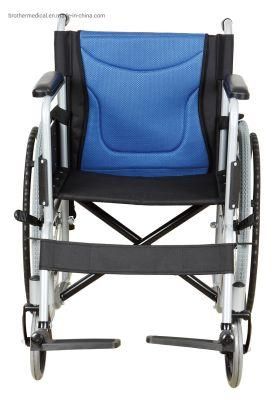 Lightweight Foldable Portable Steel Manual Cheapest Price Wheel Chair