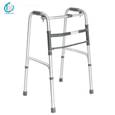 Rollator Walker Lightweight Aduminum Adult Singe Button Folding Walker Frame