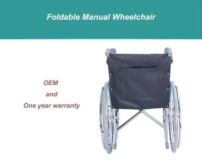 Top Quality Aluminum Sports Manual FDA Foldable Hospital Wheelchair