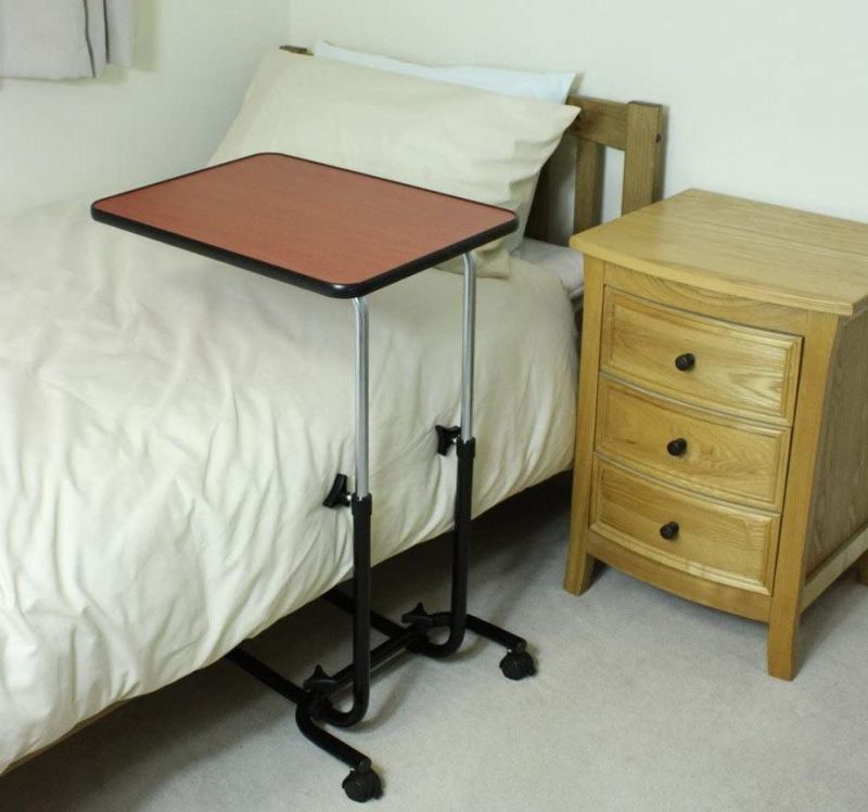 Overbed Table - Tilting, Adjustable and Wheeled Hospital Bed Table