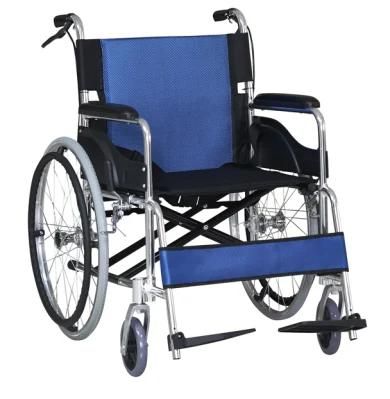 Competitive Light Weight Aluminum Wheelchair Transfer Wheel Chair 18&quot; Seat Mobility Scooter Hospital Wheelchair