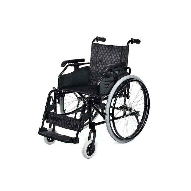 Portable Lightweight Aluminum Transport Manual Wheelchair for Disabled and Elderly