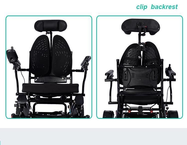 Jbh Folding Portable Electric Wheelchair with Headrest