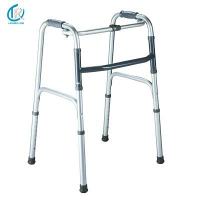 Rollator Walker Adult Single Button Folding Aluminum Walker