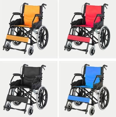 Hot Products Folding Basic Manual Steel Wheelchair for Patient Home Care Hot Selling Old Man Mobility Wheel Chair