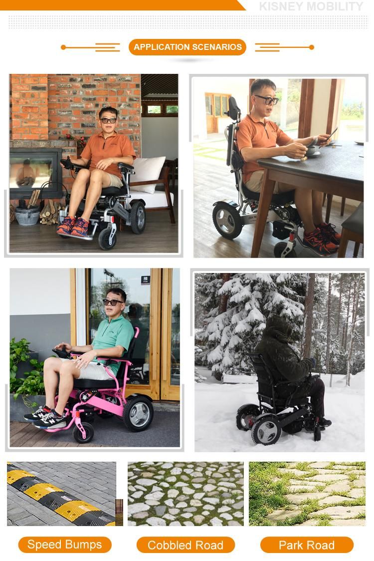 New Design Intelligent Smart Lightweight Electric Wheelchair for Adult