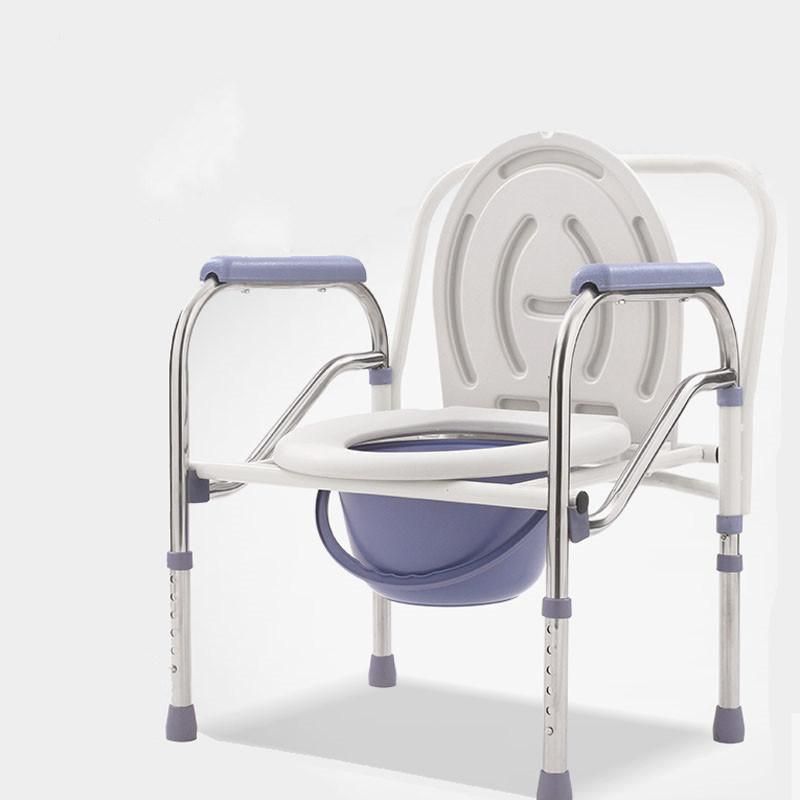 High Quality Household Commode Chair Potty Chair for Elderly and Pregnant Women Folding Shower Chair