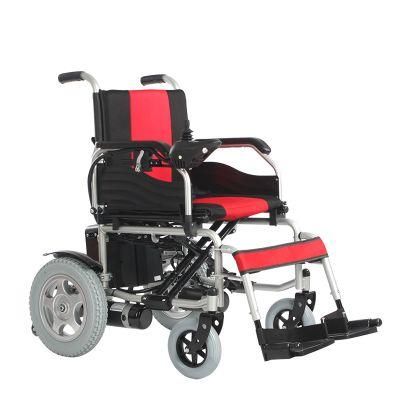 Rehabilitation Therapy Handicapped Electric Wheelchair with Aluminum Frame