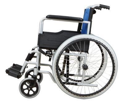 High Quality Lightweight Powder Coating Steel Manual Wheelchair