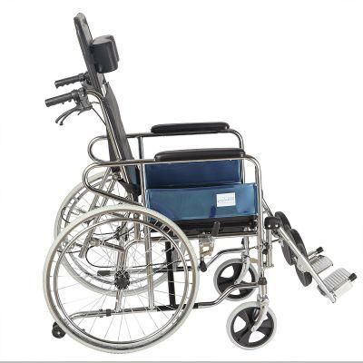 Foldable Steel Manual Portable Aluminum Wheelchair
