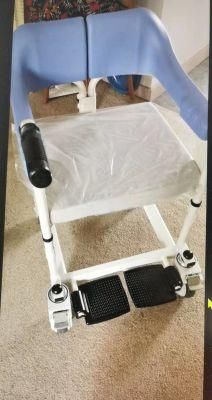 Jiangsu Medical Moving Machine Commode Wheelchair Patient Chair for Disabled