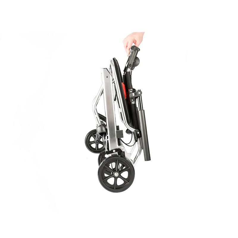 Travel Lightweight Small Manual Wheel Chair Transfer Aluminum Folding Wheelchair