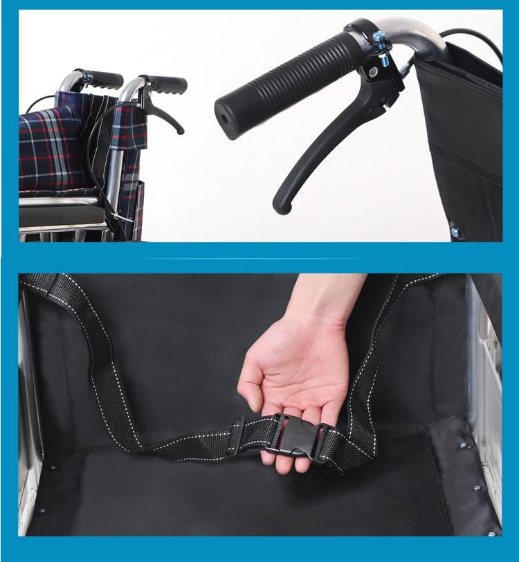Hochey Medical Portable Folding Lightweight Home Use Wheelchair