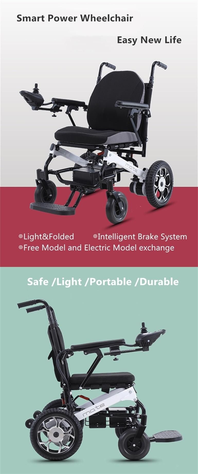 2020 New Aluminium 250W Motor Lightweight Folding Power Electric Wheelchair
