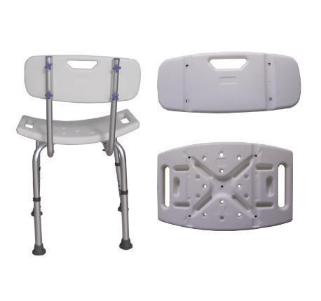Aluminum Medical Adjustable Shower Seat Chair Bench Folding Bath Stool