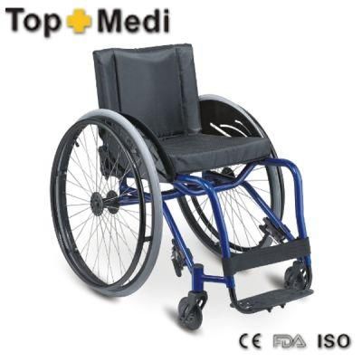 Topmedi Aluminum Lightweight Big Rear Wheels Leisure &amp; Sport Wheelchair