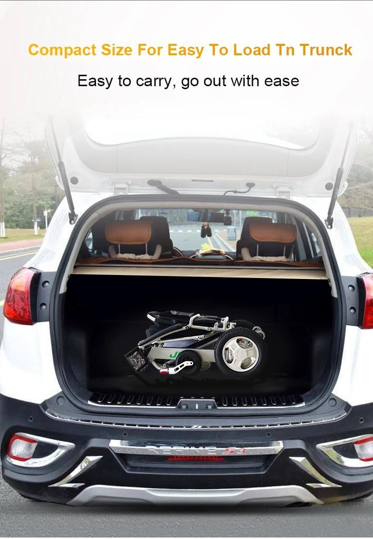 The First 200kg Weight Loading Power Folding Wheelchair for Disabled