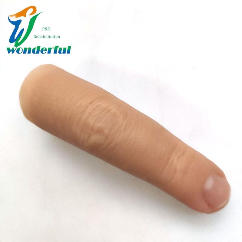 Custom Silicone Prosthetic Finger for Amputee