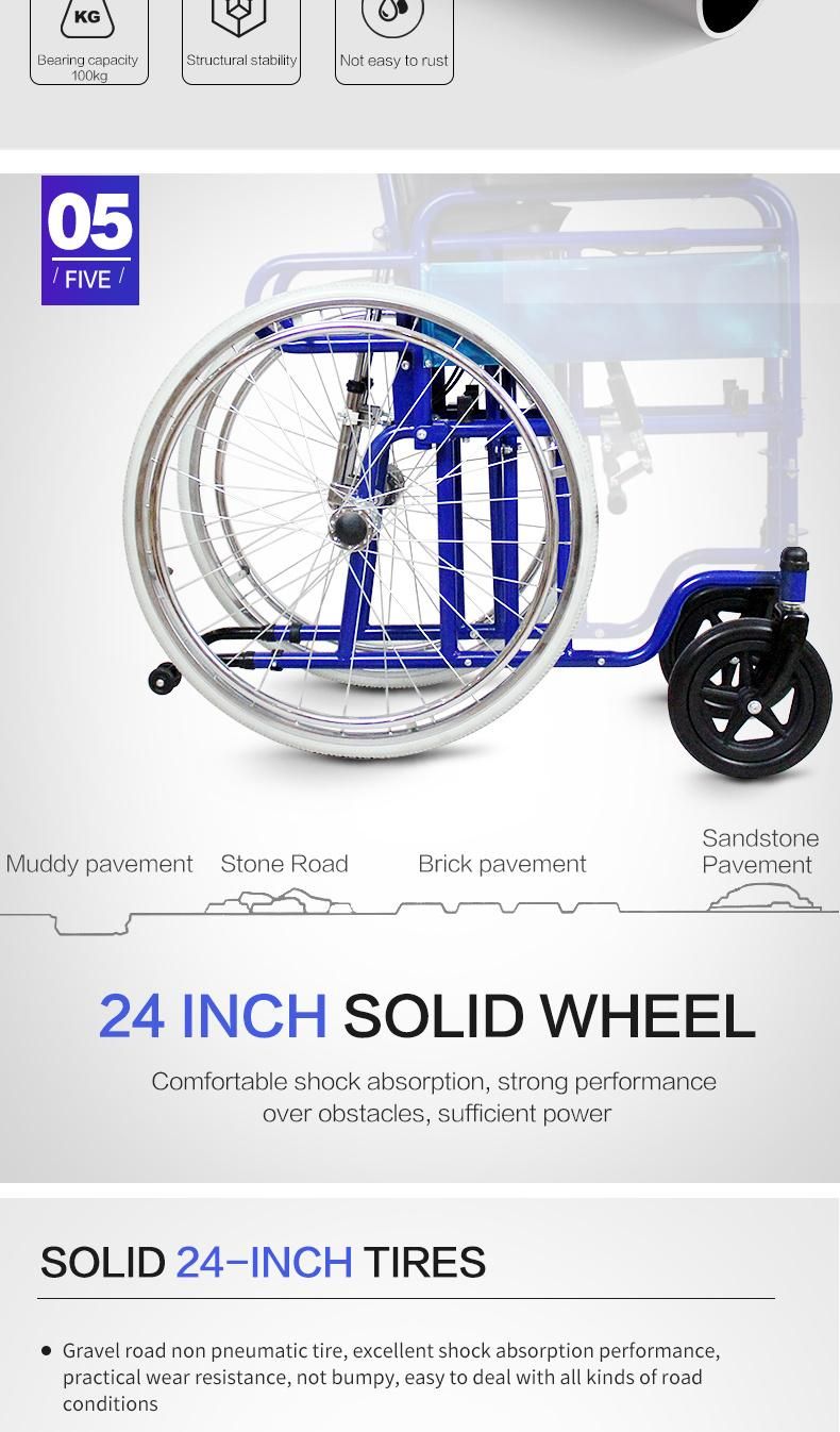 Hanqi Hq603gc High Quality Manual Wheelchair for Disable