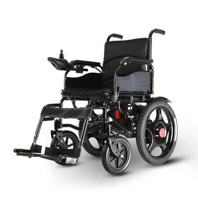 Manufacture Topmedi Folding Electric Wheelchair with CE