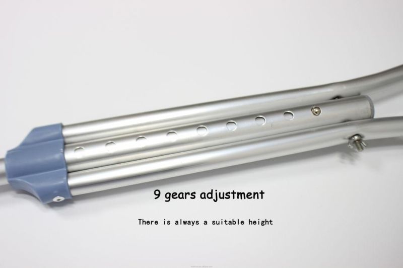 Folding Adjustable Crutches Aluminum Alloy Double Adjustable Telescopic Foldable Crutches