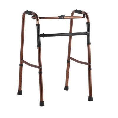 Easy Carry Elderly People Use Indoor and Outdoor Folding Adult Walker Frame Aluminum Light Weight Health Care Rehabilitation Walking Aid